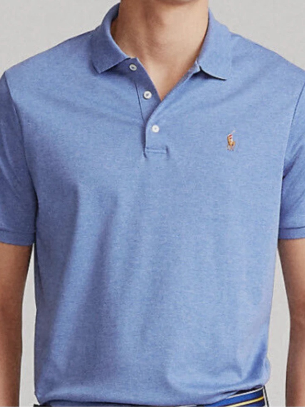 Polo Ralph Lauren Heathered Sky Blue Men’s Polo Shirt